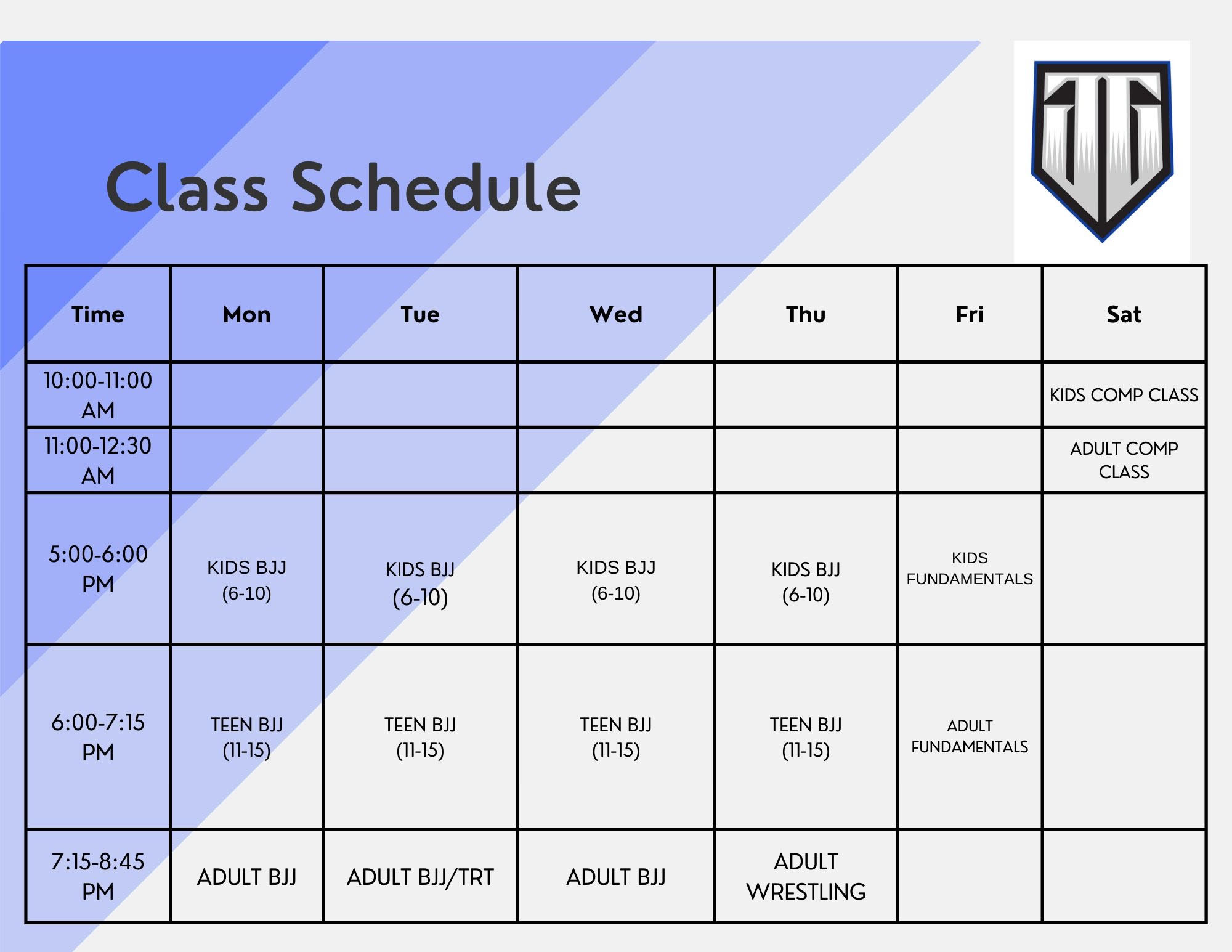 Weekly Schedule
